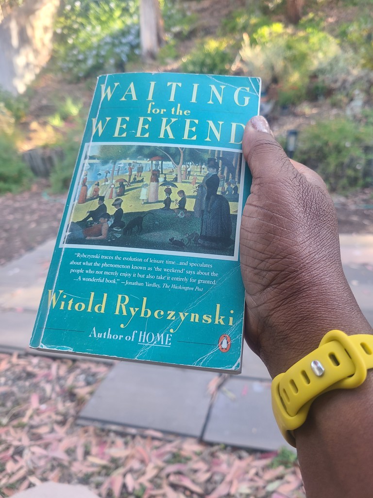 Photo of the cover of the book, Waiting for the Weekend.